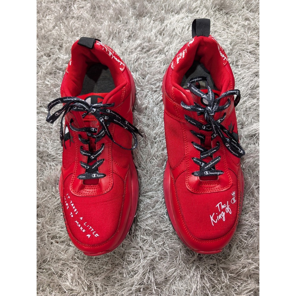 Champion 93Eighteen King Red Leather Sneakers Mens 11.5 CMS10026M